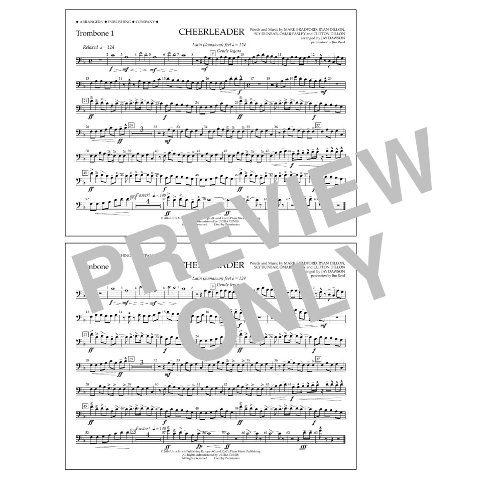 Cheerleader - Trombone 1