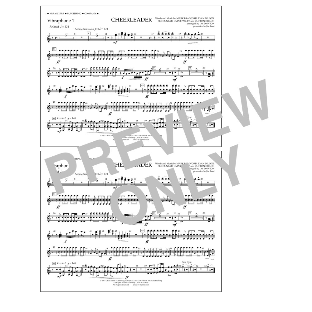 Cheerleader - Vibraphone 1