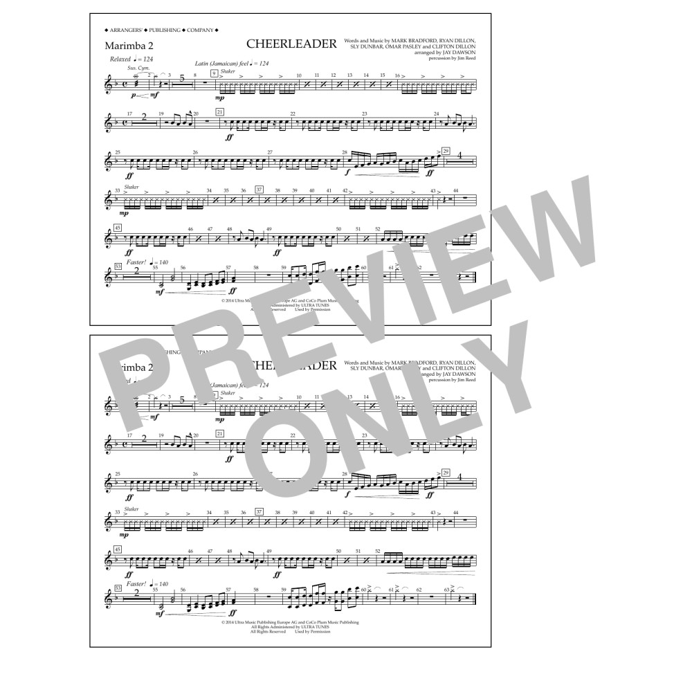 Cheerleader - Marimba 2