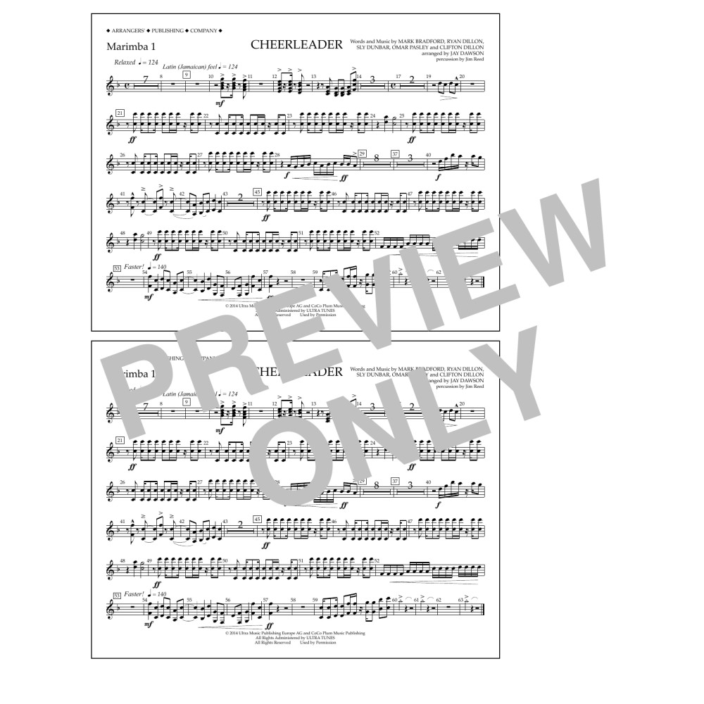Cheerleader - Marimba 1