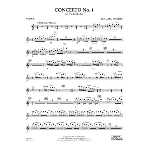 Concerto No. 1 (for Wind Orchestra) - Piccolo