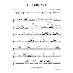 Concerto No. 1 (for Wind Orchestra) - Flute 2