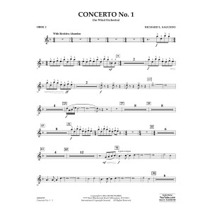 Concerto No. 1 (for Wind Orchestra) - Oboe 2