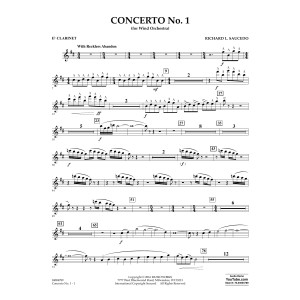 Concerto No. 1 (for Wind Orchestra) - Eb Clarinet