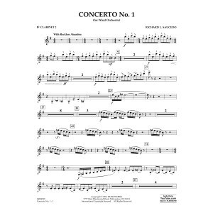 Concerto No. 1 (for Wind Orchestra) - Bb Clarinet 2