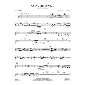 Concerto No. 1 (for Wind Orchestra) - Bb Clarinet 3