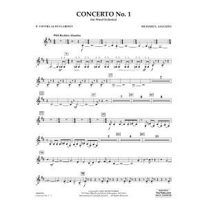 Concerto No. 1 (for Wind Orchestra) - Eb Contra Alto Clarinet