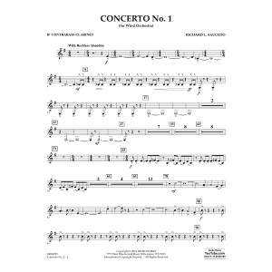 Concerto No. 1 (for Wind Orchestra) - Bb Contra Bass Clarinet