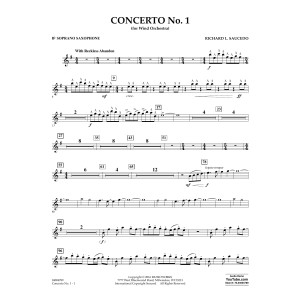 Concerto No. 1 (for Wind Orchestra) - Bb Soprano Saxophone