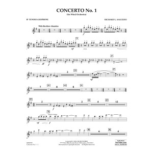 Concerto No. 1 (for Wind Orchestra) - Bb Tenor Saxophone