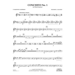 Concerto No. 1 (for Wind Orchestra) - Eb Baritone Saxophone