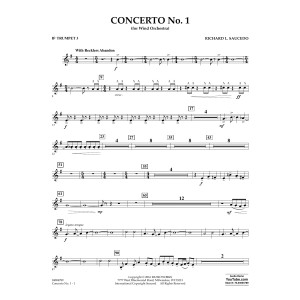 Concerto No. 1 (for Wind Orchestra) - Bb Trumpet 3