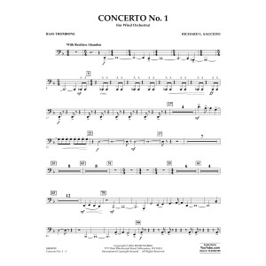 Concerto No. 1 (for Wind Orchestra) - Bass Trombone