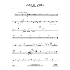Concerto No. 1 (for Wind Orchestra) - Euphonium in Bass Clef