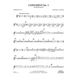 Concerto No. 1 (for Wind Orchestra) - Euphonium in Treble Clef