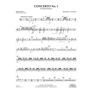 Concerto No. 1 (for Wind Orchestra) - Percussion 1