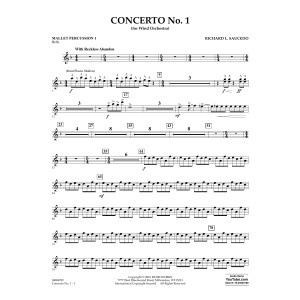 Concerto No. 1 (for Wind Orchestra) - Mallet Percussion 1