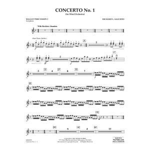 Concerto No. 1 (for Wind Orchestra) - Mallet Percussion 2