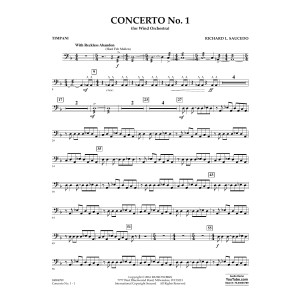 Concerto No. 1 (for Wind Orchestra) - Timpani