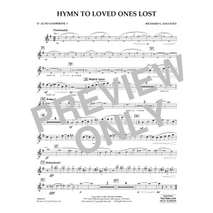 Hymn to Loved Ones Lost - Eb Alto Saxophone 1