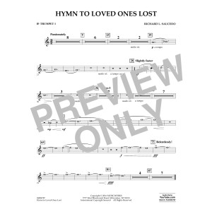 Hymn to Loved Ones Lost - Bb Trumpet 1