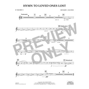Hymn to Loved Ones Lost - Bb Trumpet 3