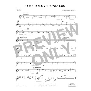 Hymn to Loved Ones Lost - F Horn 2