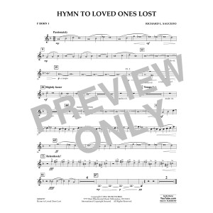 Hymn to Loved Ones Lost - F Horn 1