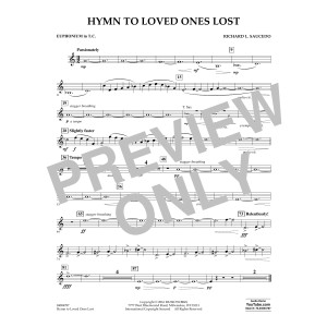 Hymn to Loved Ones Lost - Euphonium in Treble Clef