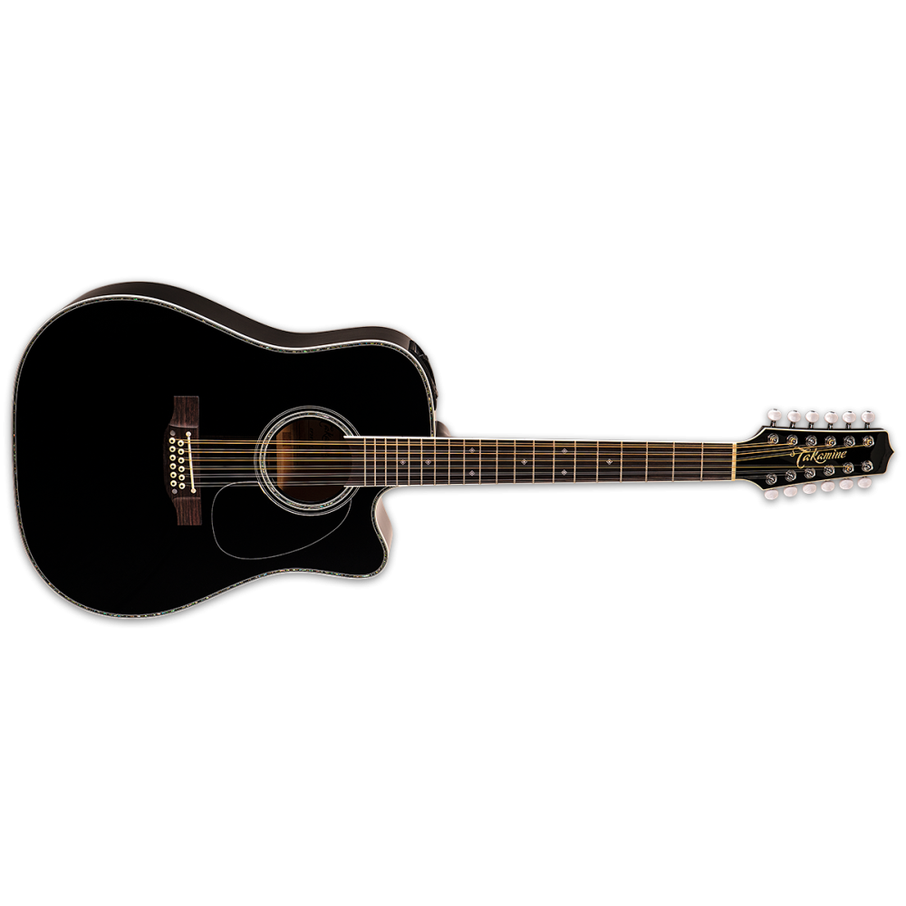 Takamine Legacy EF381SC Guitare électro-acoustique - Noir