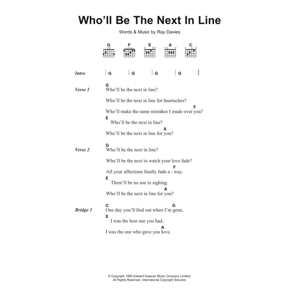 Who'll Be The Next In Line