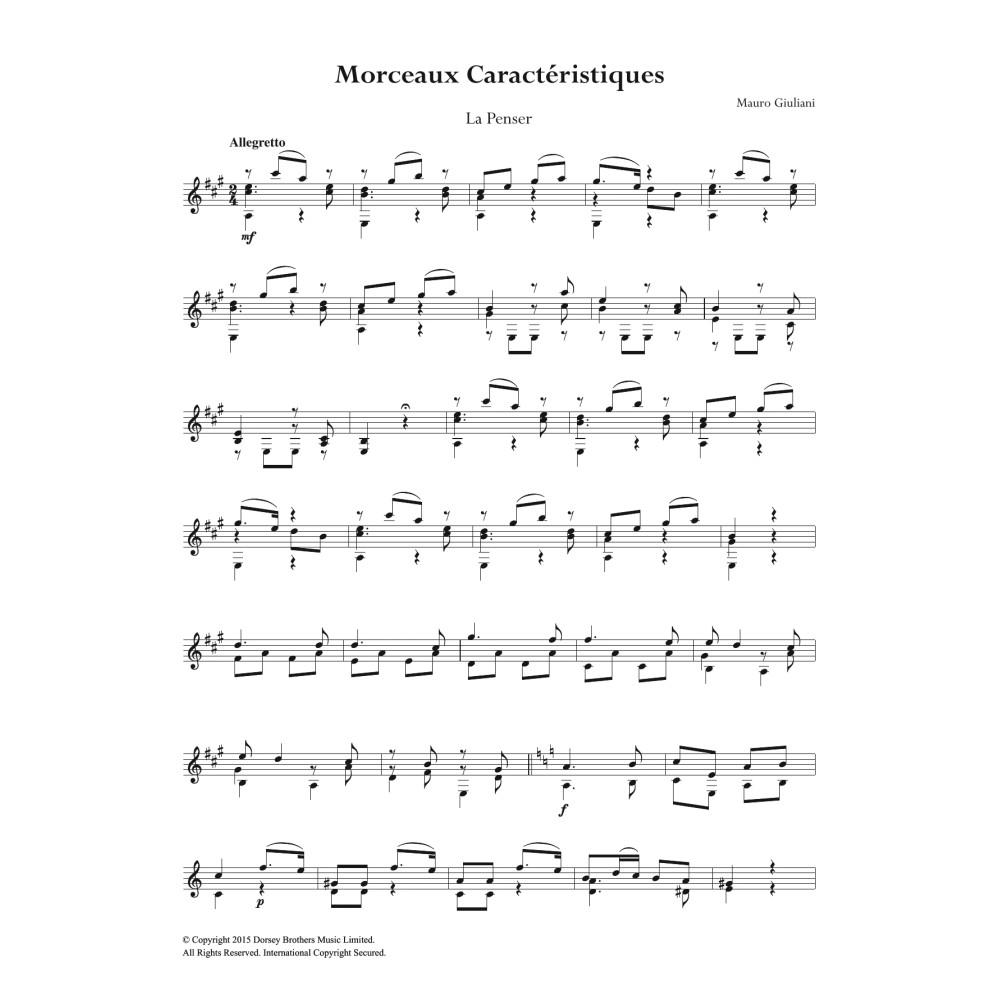 Morceaux Caracteristiques