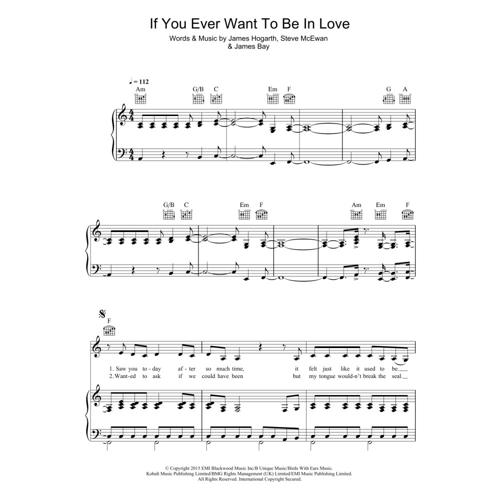 If You Ever Want To Be In Love