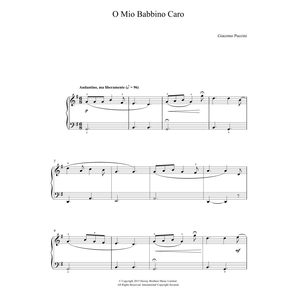O Mio Babbino Caro (from Gianni Schicchi)