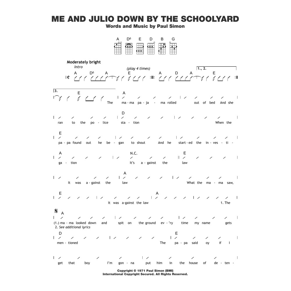 Me And Julio Down By The Schoolyard