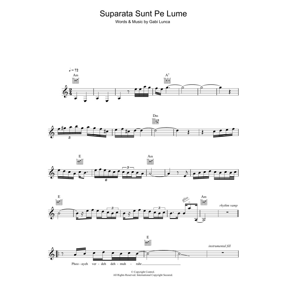 Suparata Sunt Pe Lume