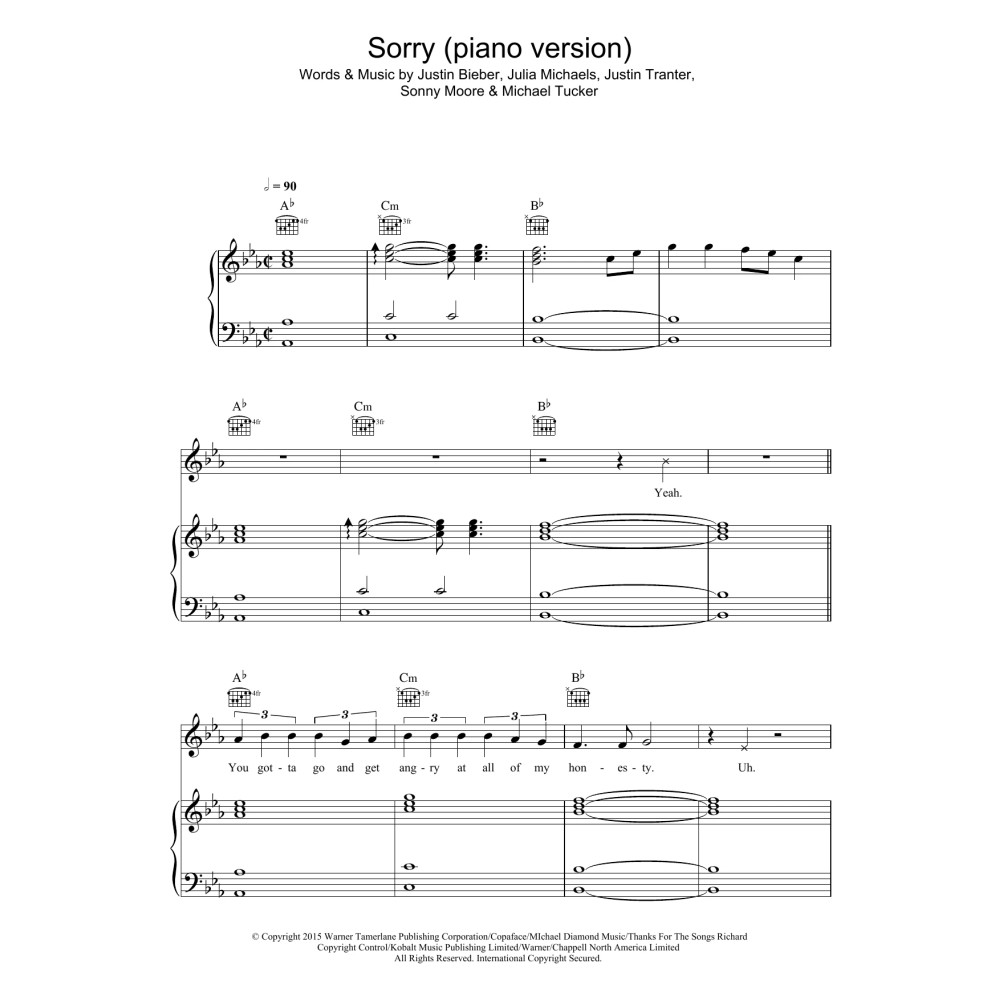 Sorry (piano version)