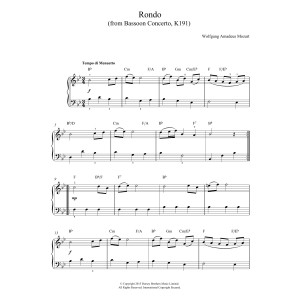 Rondo From Bassoon Concerto, K191