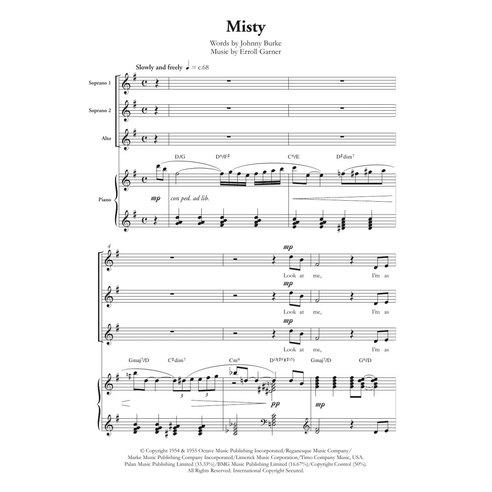 Misty (arr. Berty Rice)