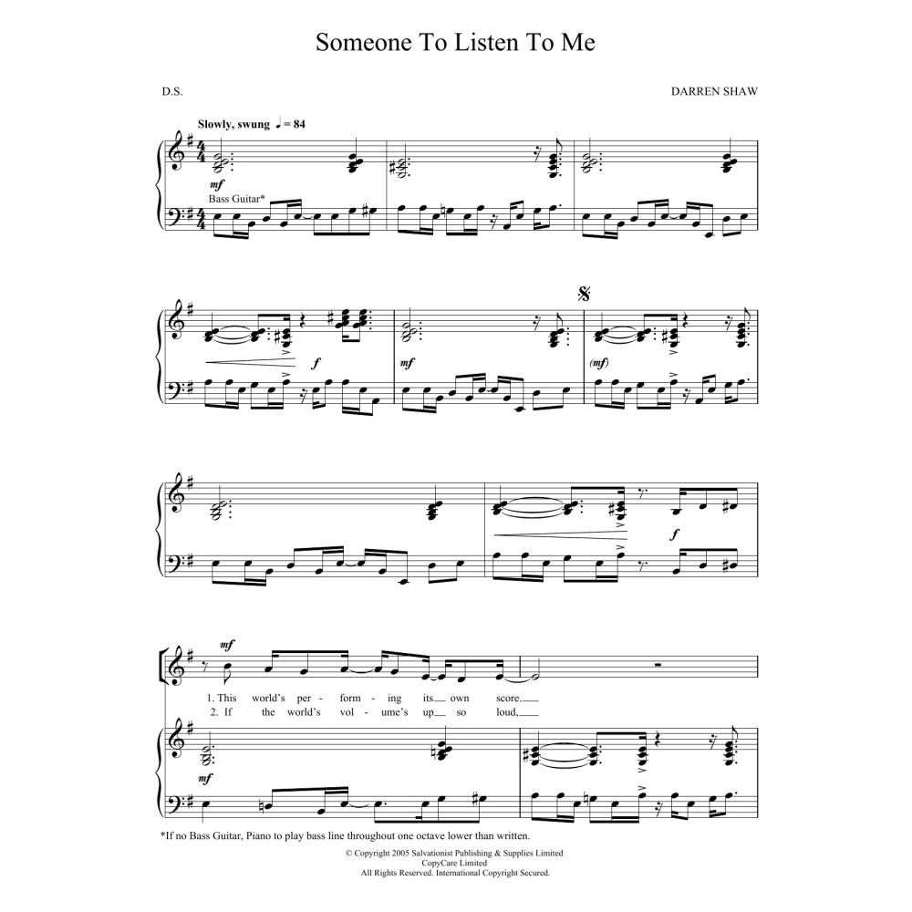 Someone To Listen To Me