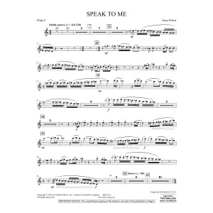 Speak to Me - Flute 2