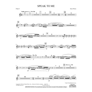 Speak to Me - Flute 3