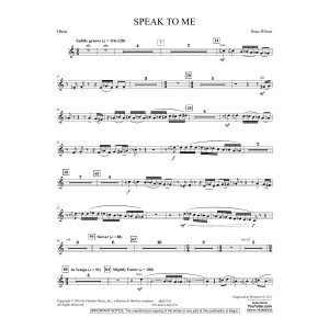Speak to Me - Oboe