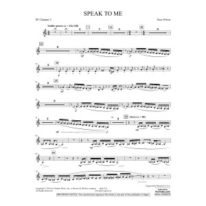 Speak to Me - Bb Clarinet 3