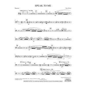 Speak to Me - Bassoon