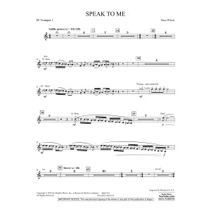 Speak to Me - Bb Trumpet 1