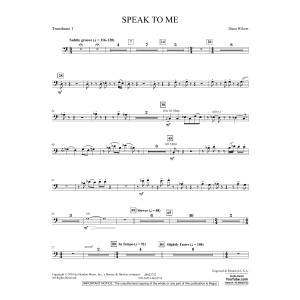 Speak to Me - Trombone 1