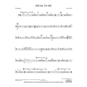 Speak to Me - Trombone 2