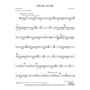 Speak to Me - Percussion 2