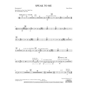 Speak to Me - Percussion 3